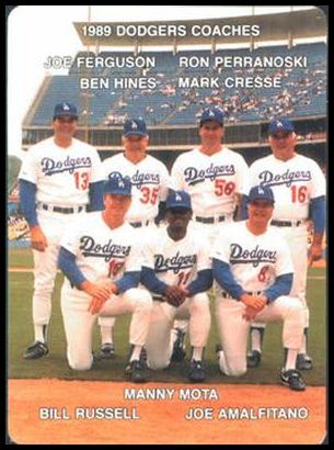 27 Dodgers Coaches (Joe Ferguson Ben Hines Ron Perranoski Mark Creese Bill Russell Manny Mota Joe Amalfitano)